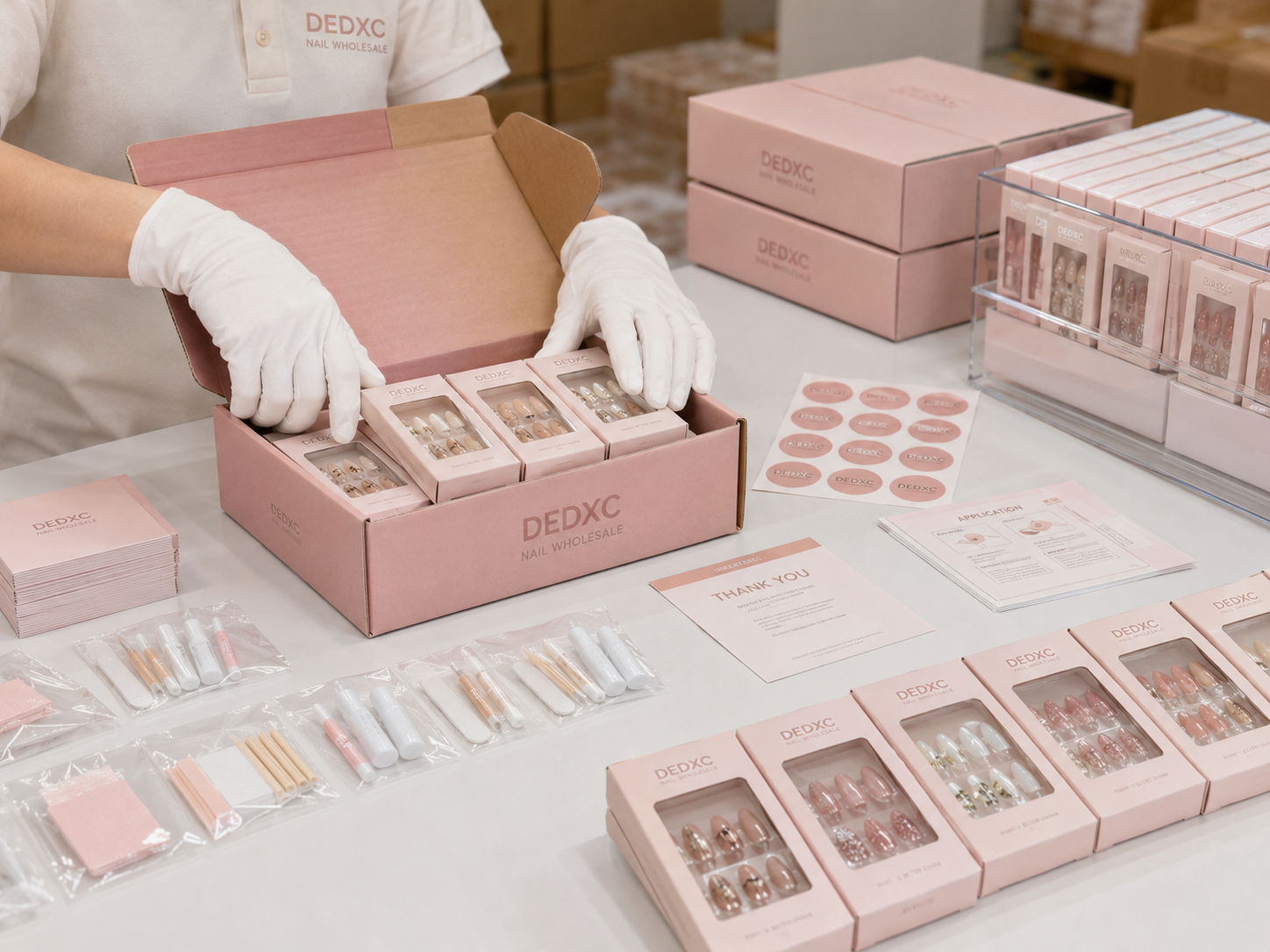 Private Label Packaging for DEDXC wholesale nail orders